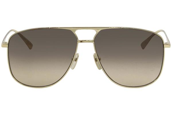 Hertog basketbal Gorgelen Gucci Men's GG0336S GG/0336/S 001 Gold Fashion Pilot Sunglasses 60mm |  EyeSpecs.com