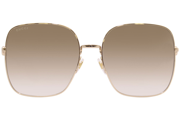 Gucci Sunglasses Women's GG0879S 002 Gold/Brown Gradient 61