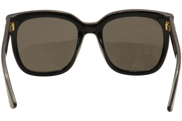 Gucci Women s GG0034SN 001 Black Gold Fashion Sunglasses 54mm