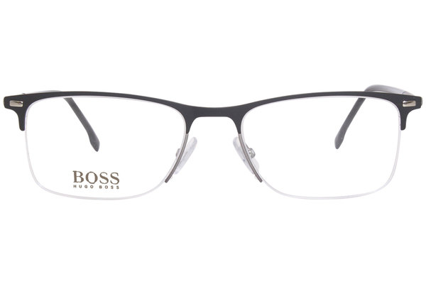 Hugo Boss 1230 U 003 Eyeglasses Men s Matte Black Semi Rim 57 19