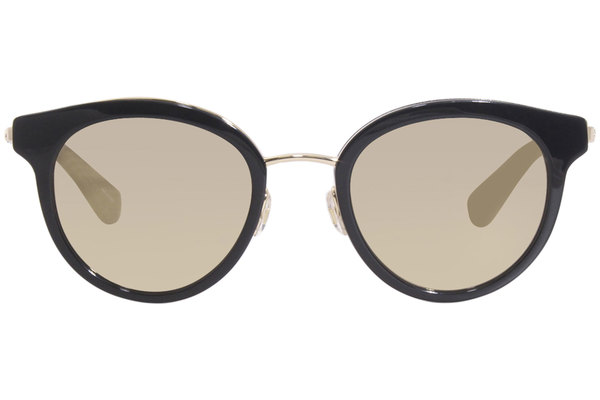 stil pasta Umeki Kate Spade Jazzlyn/S 807UE Sunglasses Women's Black/Gold/Grey Mirror  50-23-140 | EyeSpecs.com