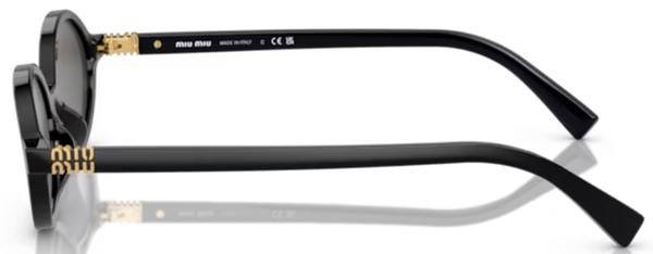 Miu Miu MU 04ZS 1AB5S0 Sunglasses Women's Black/Dark Grey 50