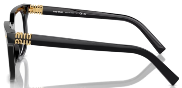 Miu Miu MU 06XV 16K1O1 Eyeglasses Women's Black Full Rim