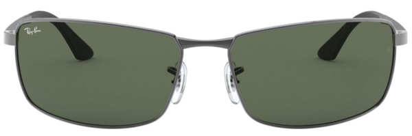 Ray Ban Sunglasses RB3498 004/71 Gunmetal/Dark Green 61-17