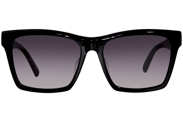 SAINT LAURENT 長方形フレムサンクラス SLM104 001 Saint Laurent SL-M104/F 001 Sunglasses Black/Grey Gradient