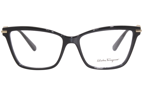 メガネ Ferragamo Eyeglass Frame SF2949R 001 Cat Eye, Horn-Rimmed SF 2949R 001 Salvatore Ferragamo Glasses | JustGoodGlasses