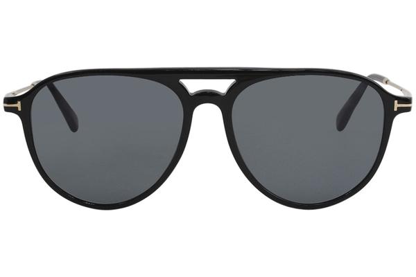 Tom Ford Men s Carlo 02 TF587 TF 587 01V Black Fashion Pilot Sunglasses 58mm EyeSpecs