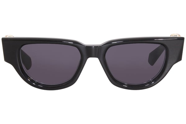 Valentino V-Due VLS-103A Sunglasses Black/Gold/Grey Cat Eye
