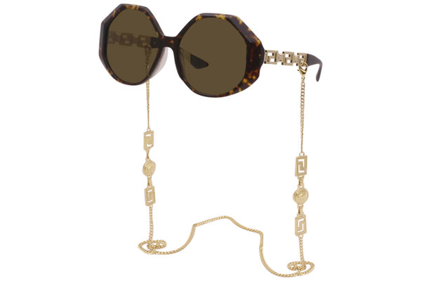 Versace VE4395 Sunglasses 534673 Havana