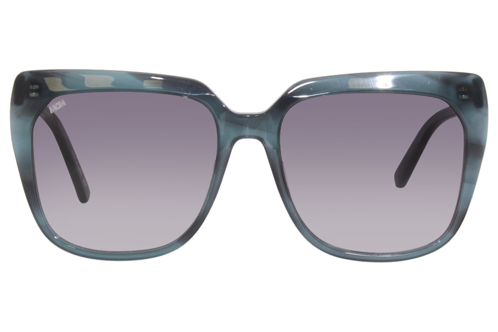 MCM MCM701S 440 Sunglasses Women's Striped Petrol/Grey Gradient Lens 57 ...