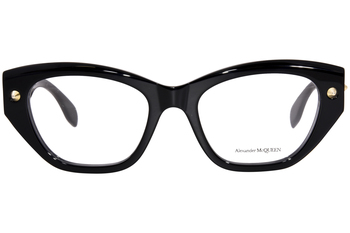 メガネ ALEXANDER MCQUEEN Woman Optical frames Black AM0484O 001 alexander-mcqueen-am0435o-001-