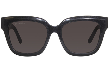 Balenciaga BB0237SA 001 Sunglasses Women's Black/Grey Square