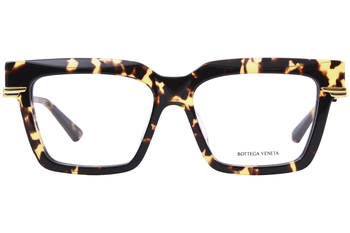 BOTTEGA VENETA スクエアフレムメカネ BV1243O 004 Bottega Veneta BV1243O 001 Eyeglasses Women's Black/Gold