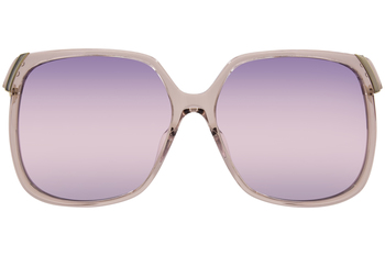 Chloe CH0286S 001 Sunglasses Women's Grey/Gold Rectangle