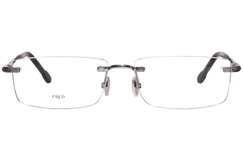 Fred FG50023U 014 Titanium Eyeglasses Men's Shiny Black Gold