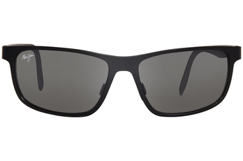 サングラス Maui Jim Maui Jim - ANEMONE - grey anemone satin black Maui Jim Hanohano GS644-14A Shiny Black w Transparent Light