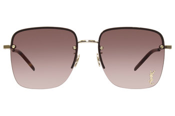 【送料,関税込】Saint Laurent サングラス SL312 M Saint Laurent SL 312 M 013 Rectangular Sunglasses Gold - eye