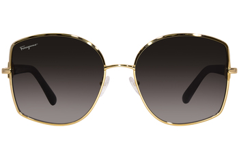 Salvatore Ferragamo SF304S 738 Sunglasses Women's Gold/Black