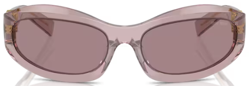 miiu様 Miu Miu MU 14ZS 12W20I Sunglasses Women's Mauve/Light Purple