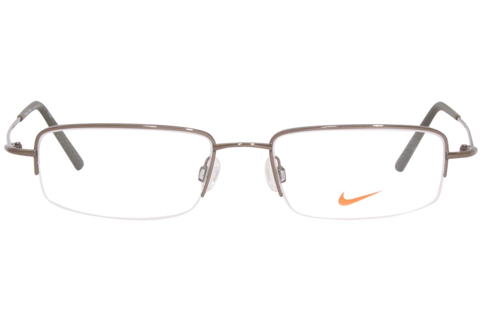 raket dynastie Altijd Nike 8179 Eyeglasses Frame Men's Semi Rim Rectangular | EyeSpecs.com
