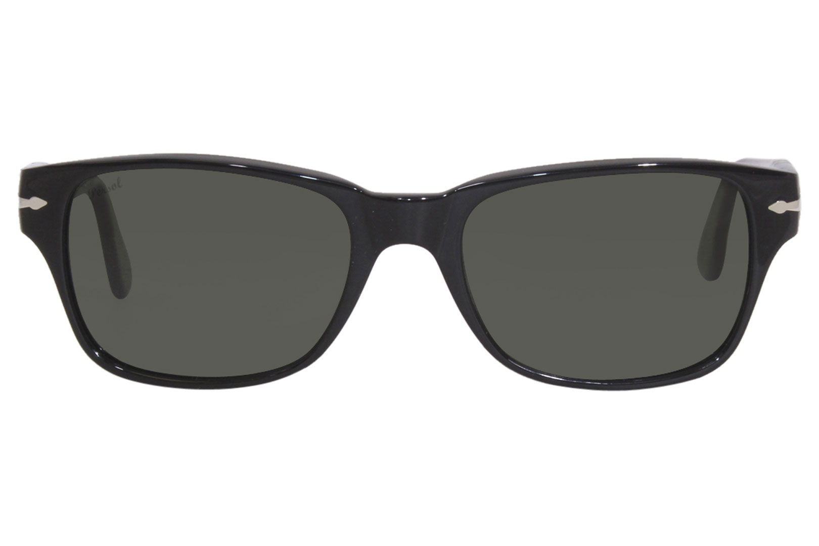 Persol 3288-S 95/31 Sunglasses Men's Black/Green Rectangle Shape 55-19 ...