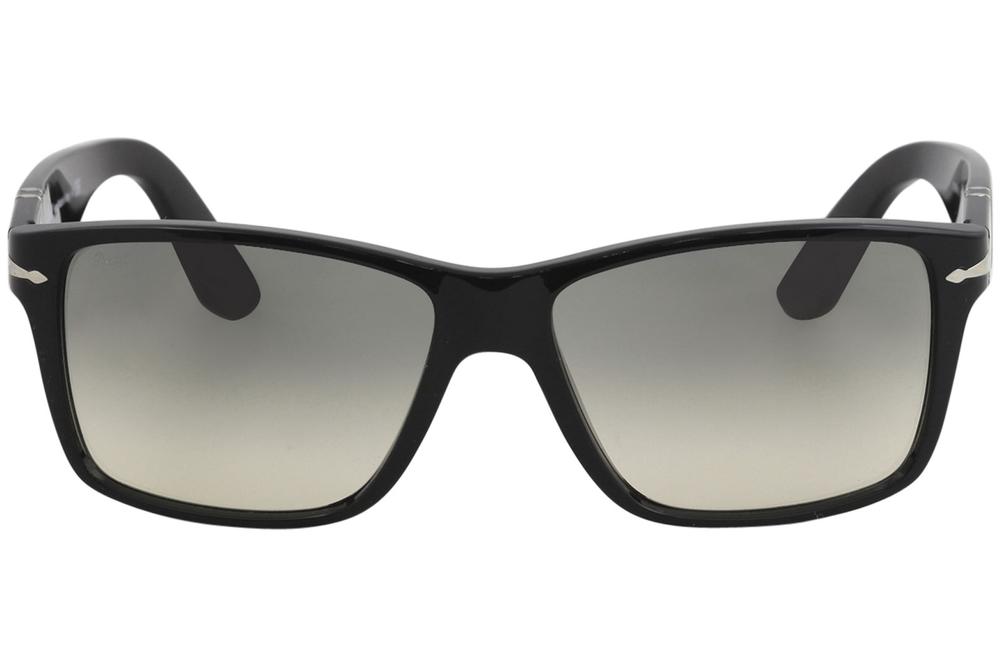 Persol PO3195S PO 3195 S 1042 58 Matte Black Rectangle Polarized Sunglasses 58mm EyeSpecs
