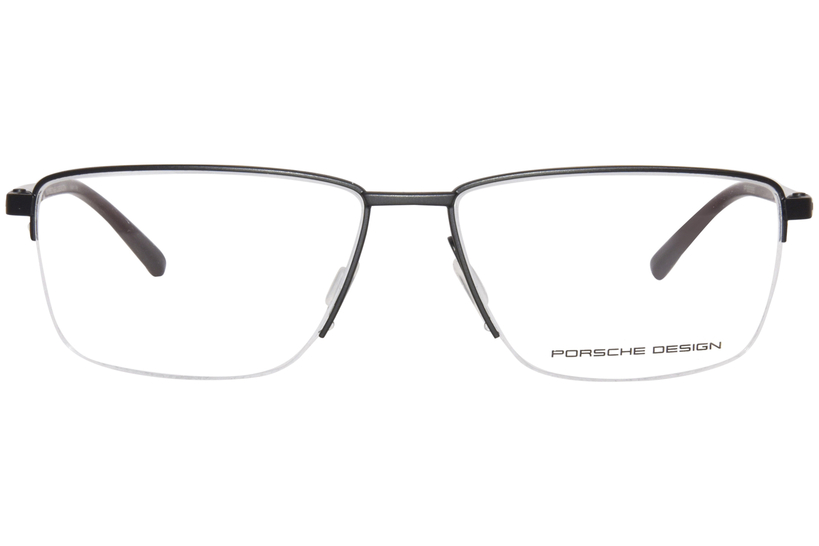 Porsche Design P8399-A Eyeglasses Men's Black Semi Rim Rectangle Shape ...
