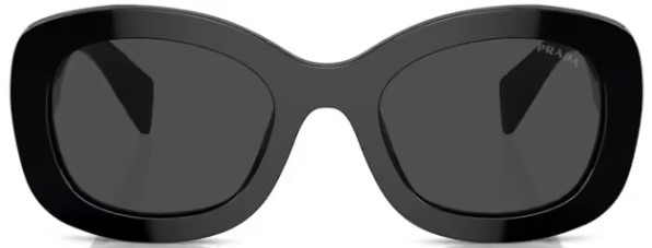 サングラス PRADA Woman Sunglasses Black SPR A13 1AB-5S0 Prada PR A13SF 1AB5S0 Sunglasses Women's Black/Dark Grey