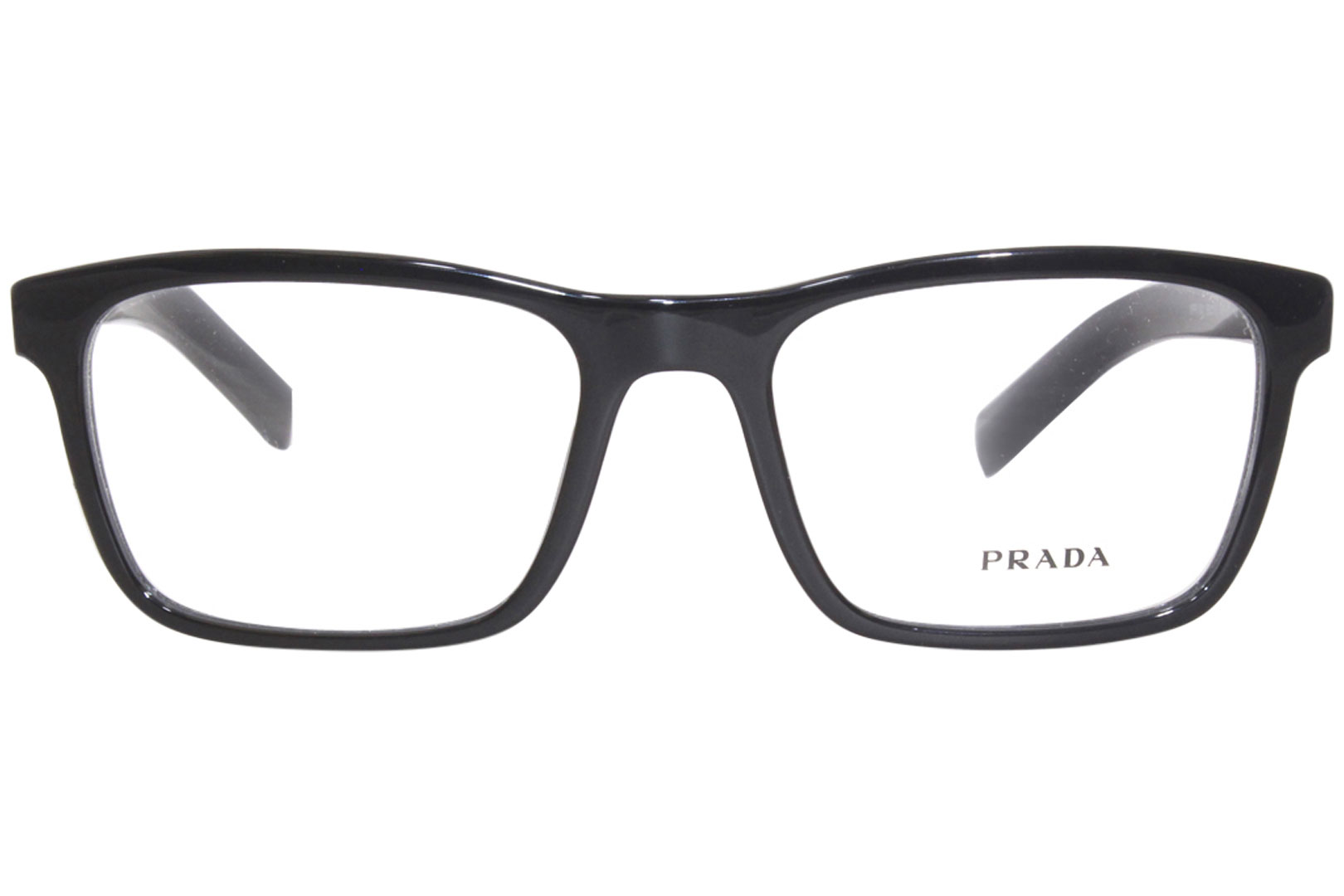 Prada VPR-16X 1AB1O1 Eyeglasses Men's Black Full Rim Rectangle Shape 55 ...