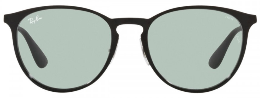 Ray Ban Erika-Metal RB3539 002/Q5 Sunglasses Women's Black/Green/Blue 54-19- 145 | EyeSpecs.com
