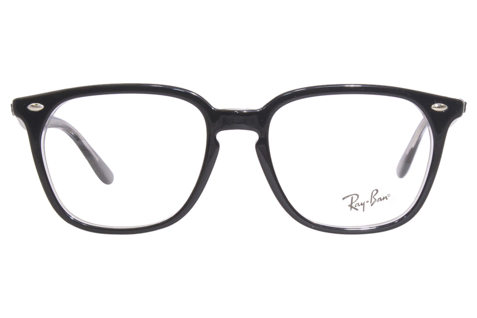 Ray Ban Eyeglasses Frame RX4362V 2034 Black/Transparent 53 Ray Ban Eyeglasses Frame RX4362V 2034 Black/Transparent 53