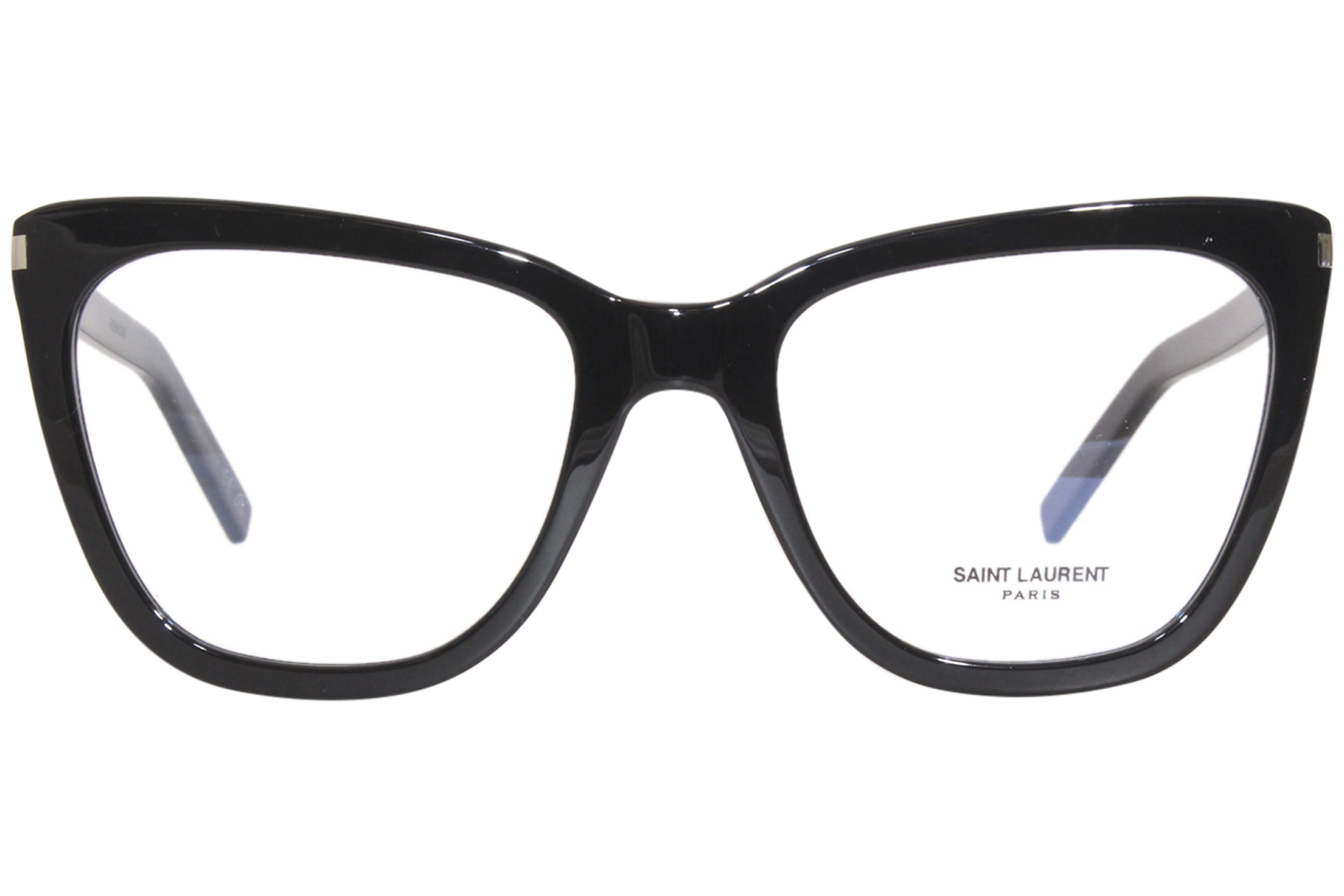 メガネ SAINT LAURENT Woman Optical frames Black SL554 001 Authentic SAINT LAURENT SL 554 001 Black Women's Geometric
