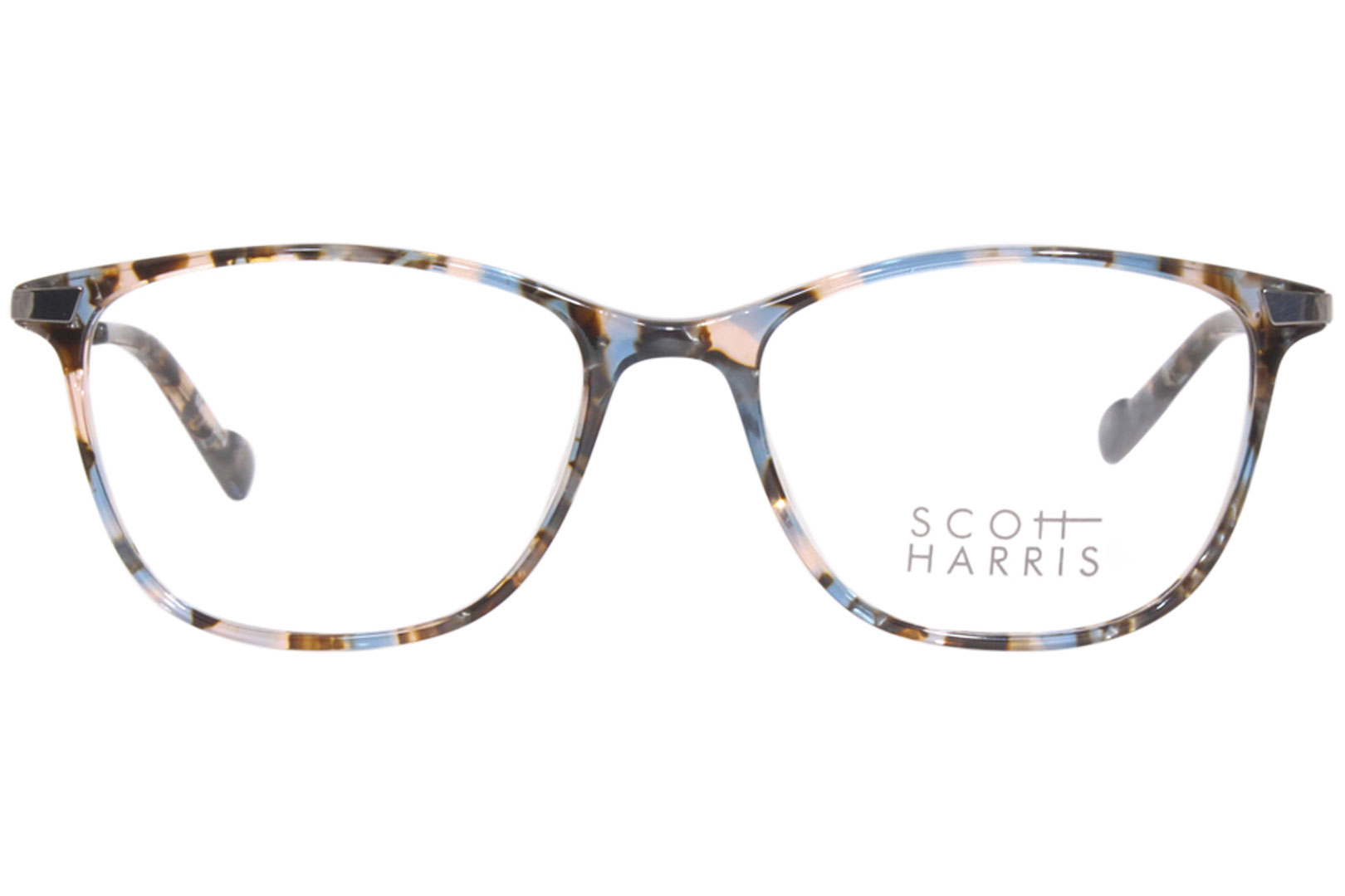 Scott Harris SH-742 C1 Eyeglasses Women's Denim Tortoise/Graphite Full ...