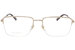 Gucci GG0834O Eyeglasses Men's Semi Rim Rectangular Optical Frame