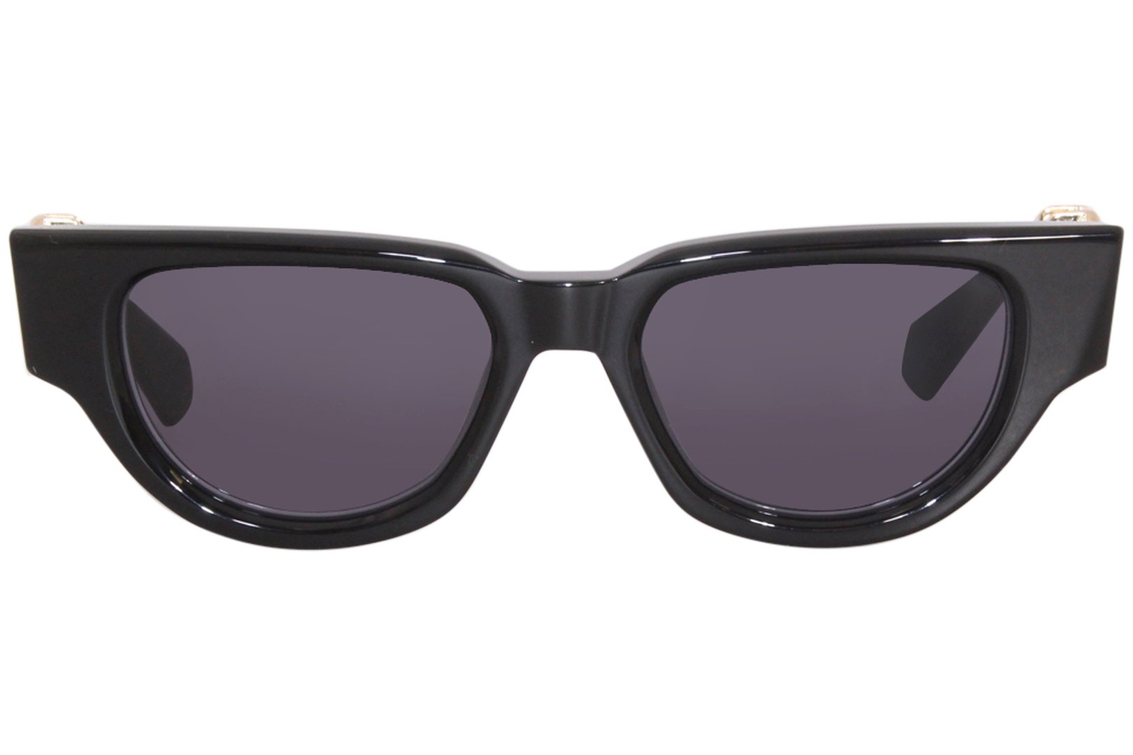 Valentino V-Due VLS-103A Sunglasses Black/Gold/Grey Cat Eye