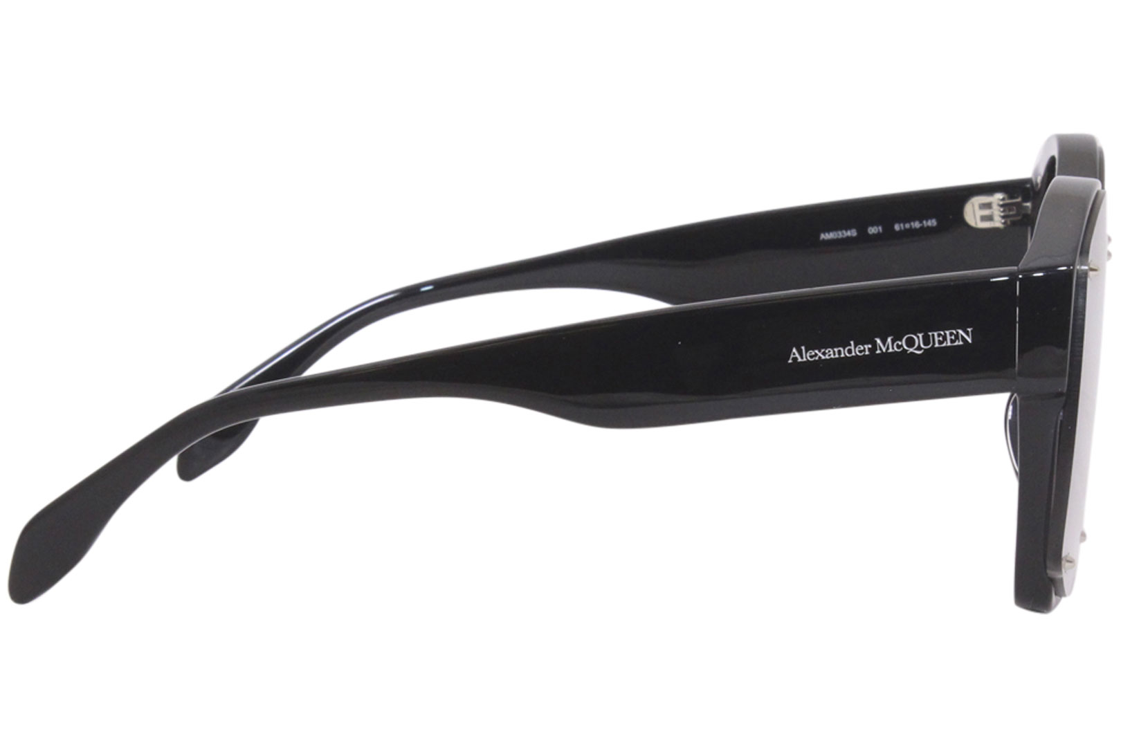 Alexander McQueen Sunglasses Women's AM0334S 001 Black 61-16