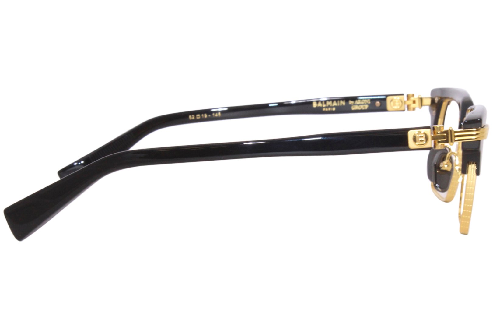 Balmain Legion-II BPX-113A Titanium Eyeglasses Black/Gold