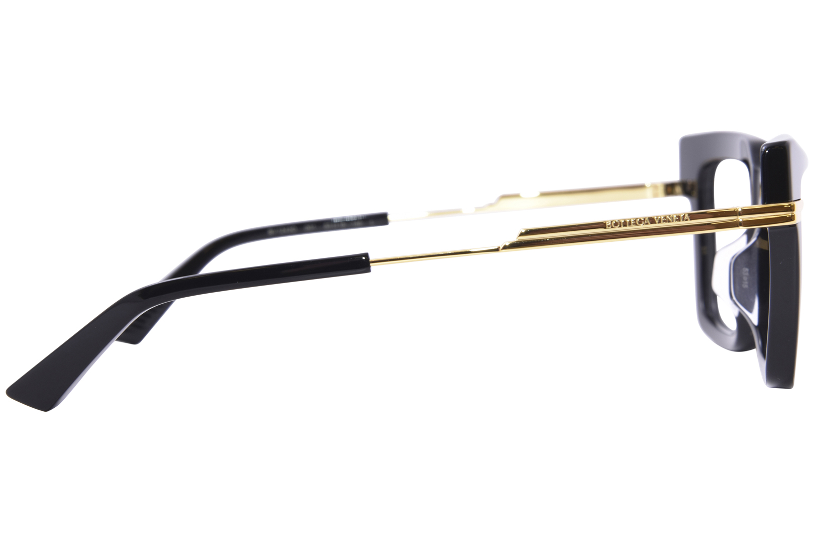 Bottega Veneta BV1243O 001 Eyeglasses Women's Black/Gold