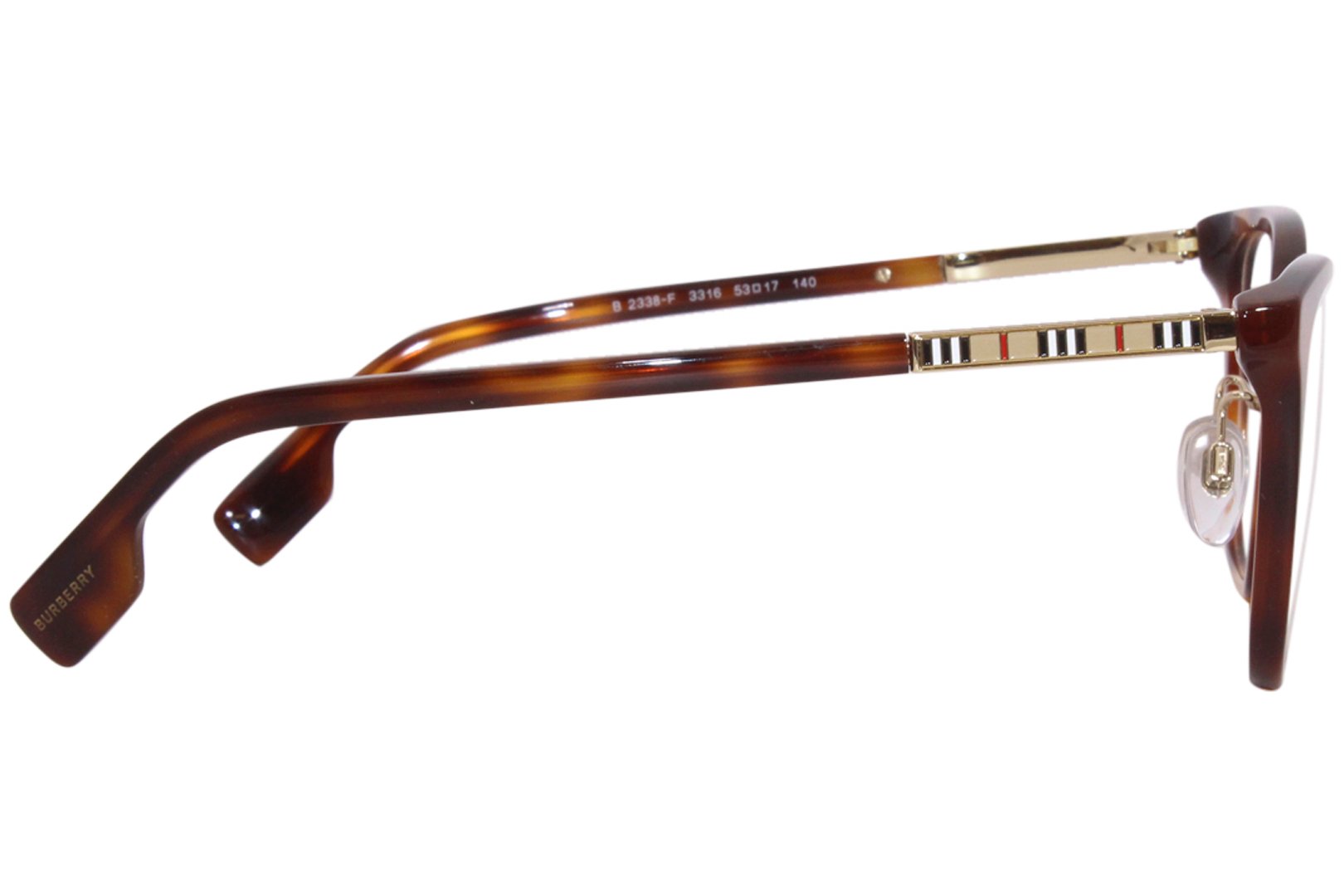 Burberry Leah BE2338F 3316 Eyeglasses Women's Light Havana