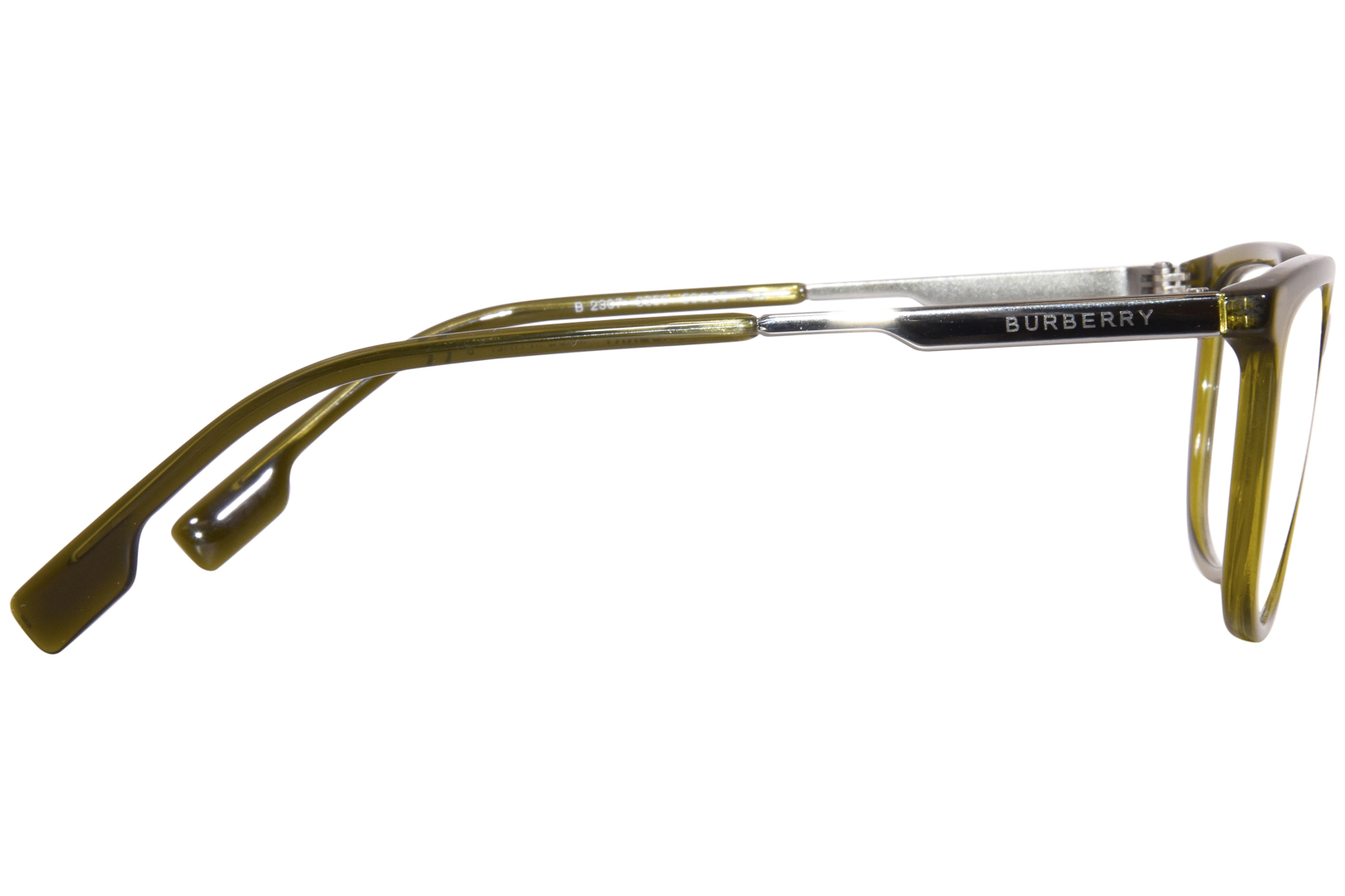 Burberry B-2307 3356 Eyeglasses Men's Olive Green Full Rim