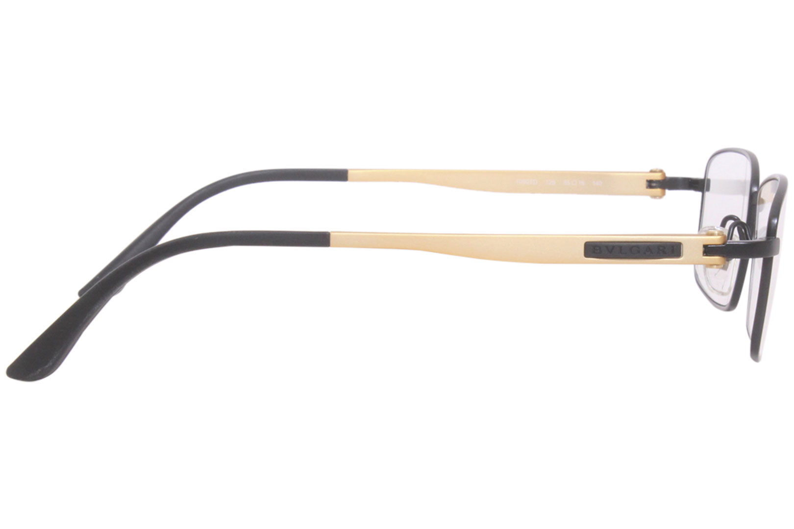 Bvlgari Eyeglasses Frame Men's 1090TD 128 Black/Gold 55-16