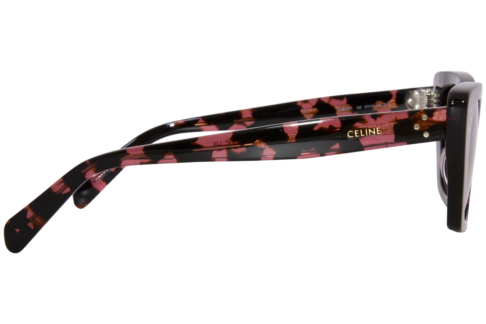 Celine CL40187I 55F Sunglasses Women's Shiny Red Havana Celine CL40187I 55F Sunglasses Women's Shiny Red Havana