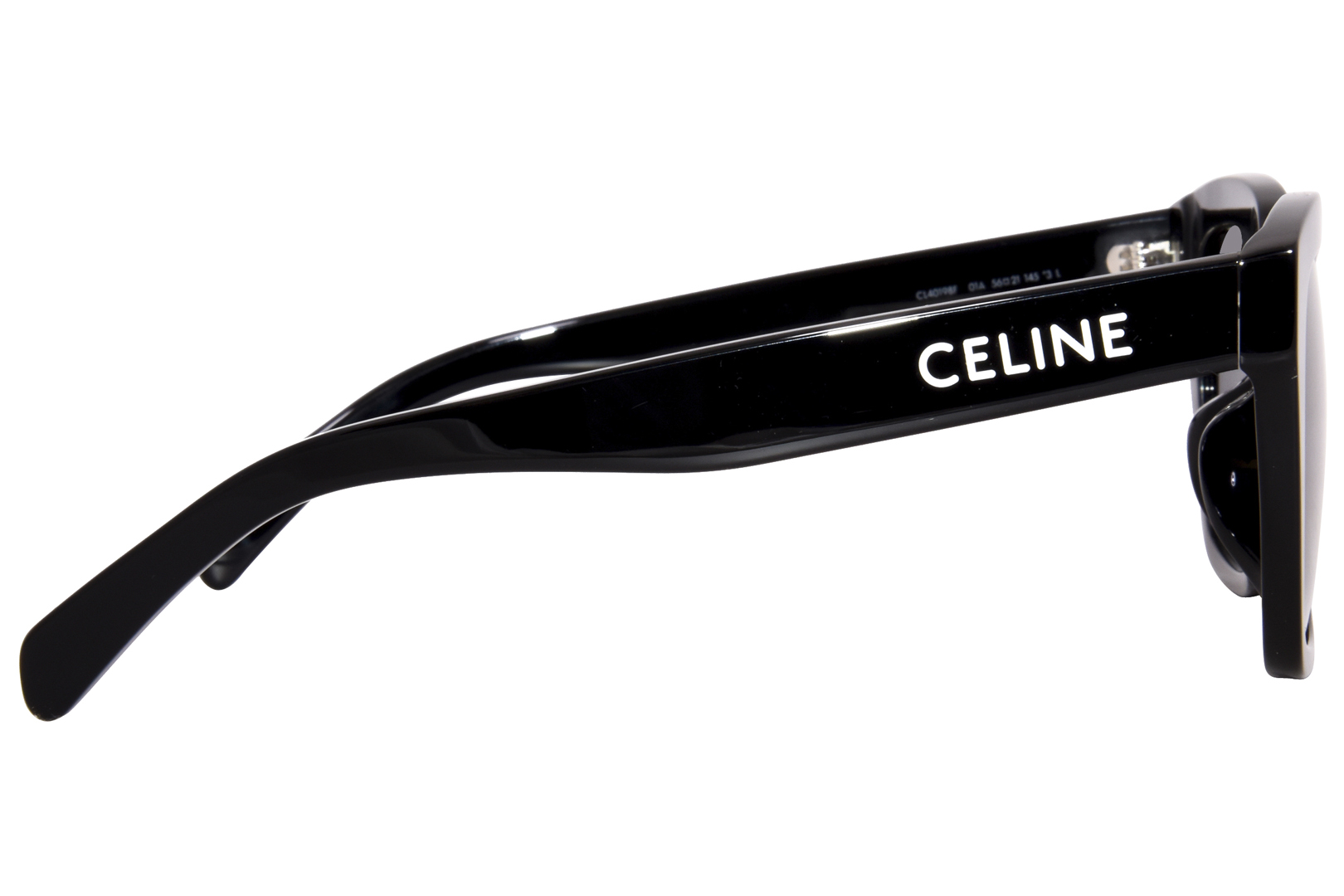 Celine CL40198F 01A Sunglasses Women's Shiny Black/Smoke Celine CL40198F 01A Sunglasses Women's Shiny Black/Smoke