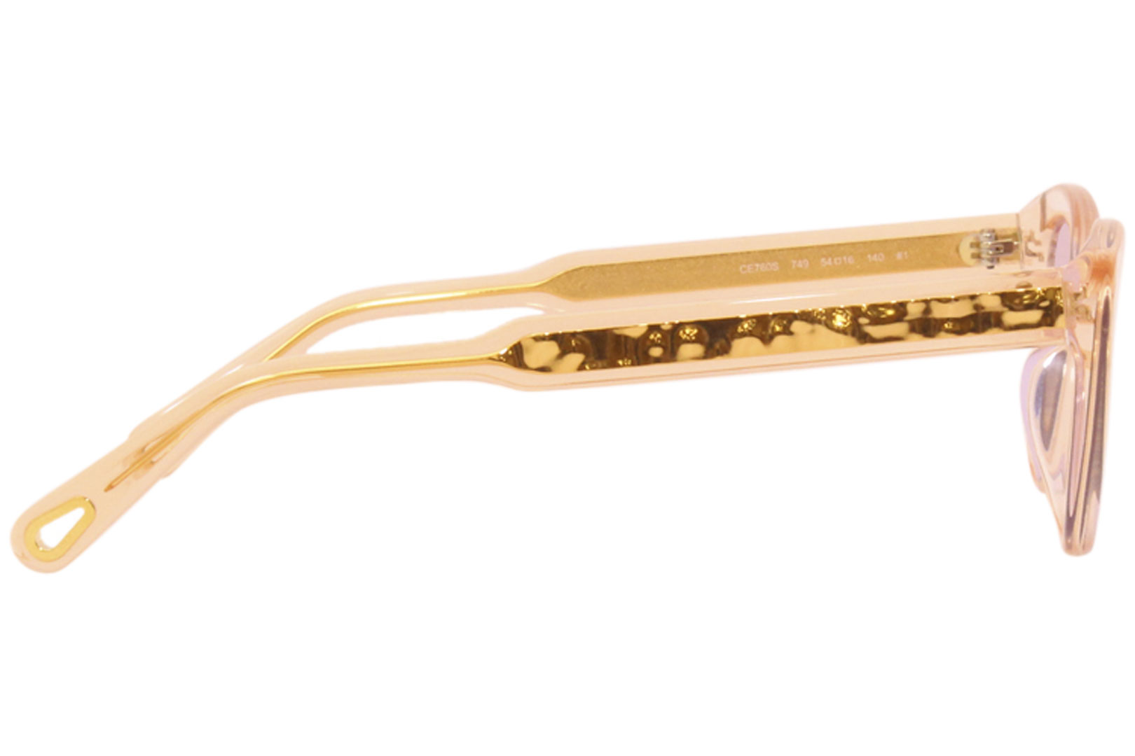 Chloe Sunglasses Women's CE760S 749 Peach-Gold/Pink Solid