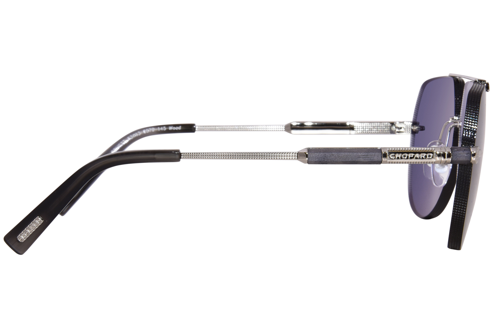 ショパール サングラス Chopard SCHG37 0579 Sunglasses Titanium Men's Palladium/Blue