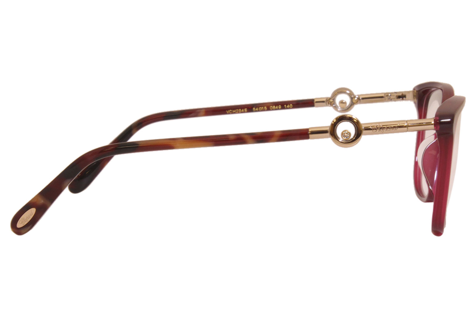 Chopard Eyeglasses Women's VCH284S 0849 23KT Burgundy 54-15-140mm ...