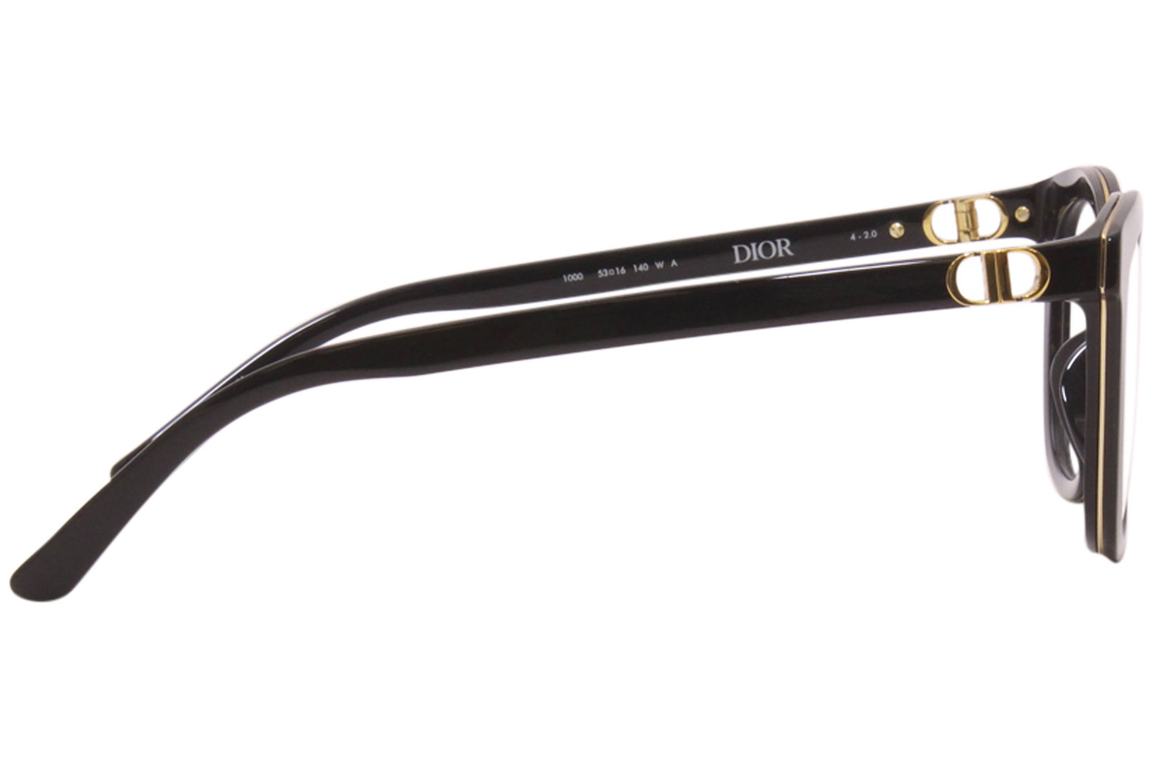 Christian Dior Eyeglasses Women's 30MontaigneMiniO-B2I CD50010I 001 Shiny  Black