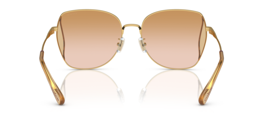 Coach CL906 HC7158D 94412D Sunglasses Women's Gold/Peach