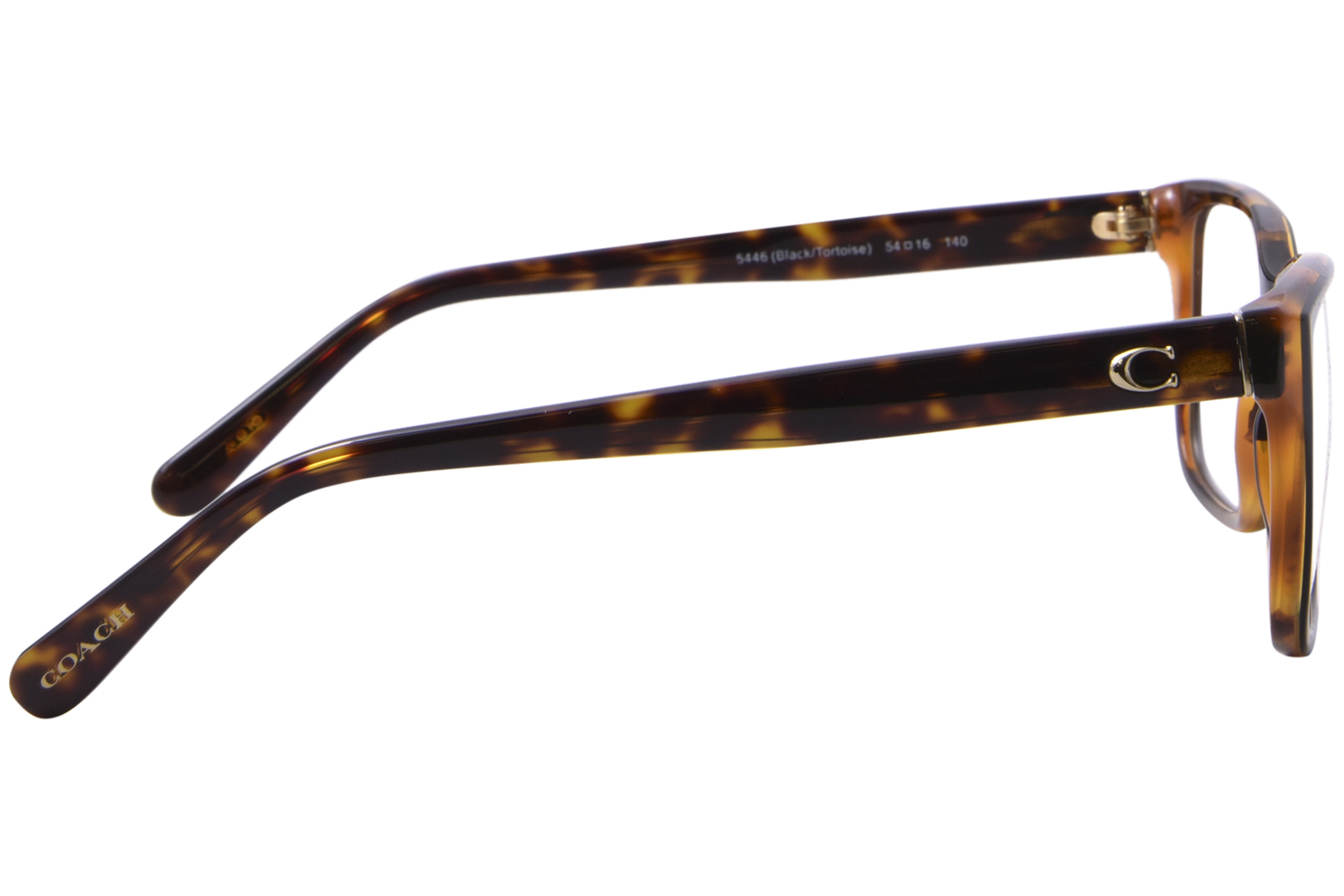 当店の記念日 Coach Laminate Tortoise Black Women's Eyeglasses 5446 HC6129 ウェア