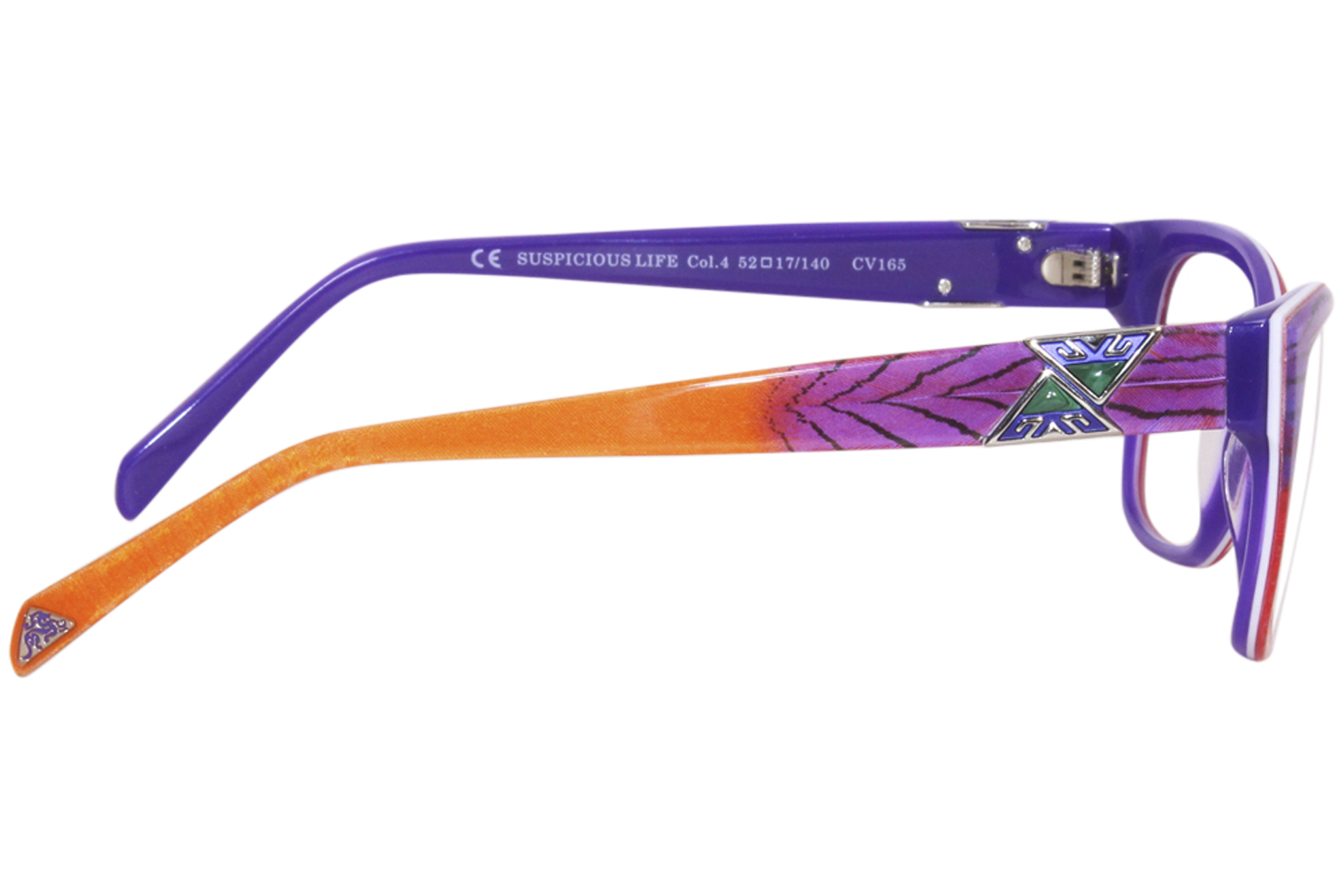 COCO(⁎ᴗ͈ˬᴗ͈⁎) Coco Song Suspicious Life CV165-4 Eyeglasses Women's Red
